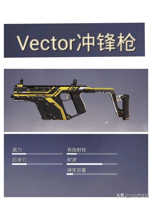和平精英冲锋枪vector介绍，和平精英近战神器vector玩法讲解