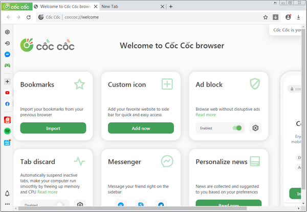 CocCoc瀏覽器 v90.0.148