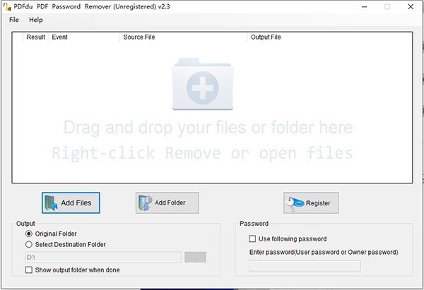 PDFdu PDF Password Remover(PDF密碼解除工具)